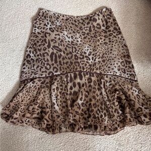 vintage leopard print skirt